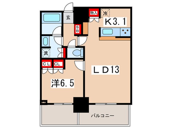 ルミレイス豊洲の物件間取画像